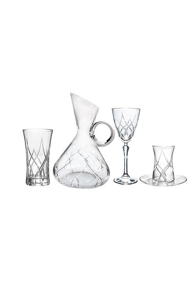 KCD Melodi 49 Pieces - Glass Tableware and Presentation Dowry Set