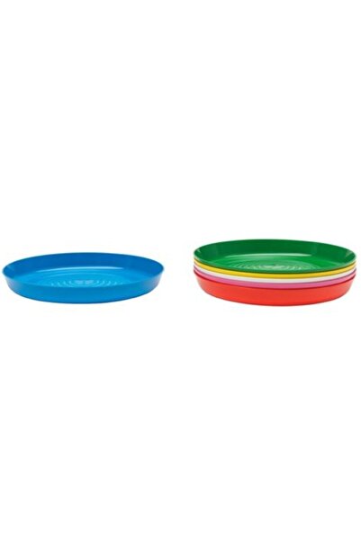 IKEA 6 Pieces Vibrant Colored Plank Plate Set