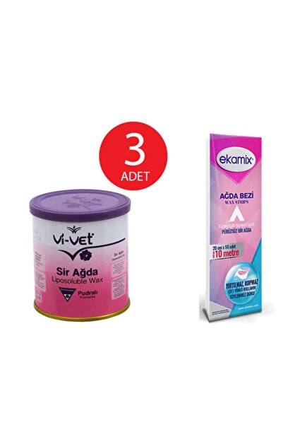 Vi-vet Vivet Pudralı Sir Ağda (3lü Ürün) 240 Ml