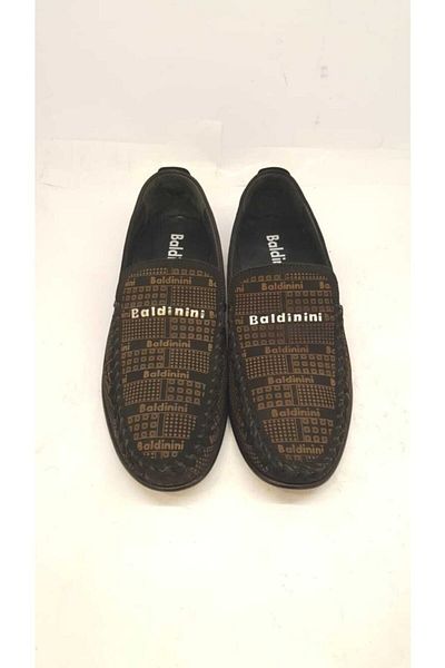 Baldinini Men's Black Printed Shoes