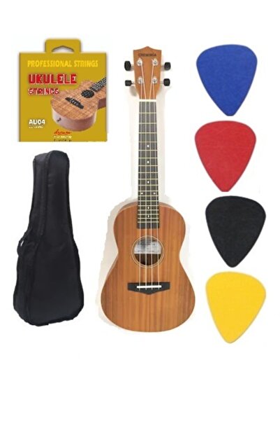 CREMONIA Ukulele 23' Concert Au006l-23 + Kılıf + Pena + Tel