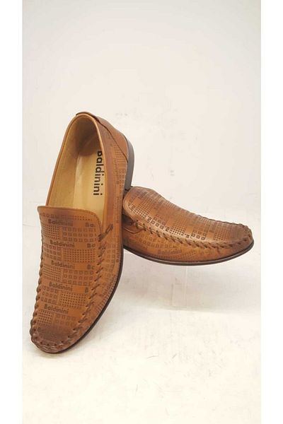Baldinini Men's Brown Printed Shoes