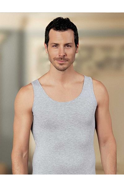 Şahinler Γκρι Φαρδύ λουράκι Lycra Single Jersey Undershirt Me067