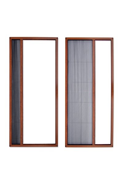 Genel Markalar Pileli Kapı Sineklik Plise Sineklik Açık Kahve