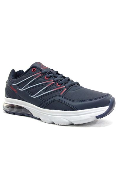 Kinetix Unisex Navy Blue Red Airknx Lace-up Sneakers