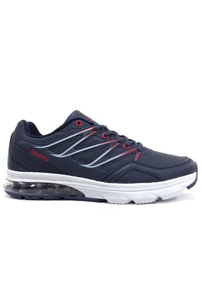 Kinetix Unisex Navy Blue Red Airknx Lace-up Sneakers