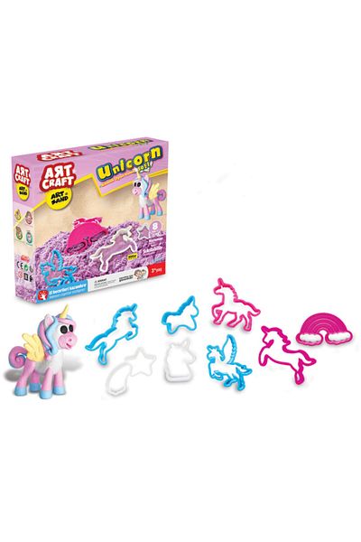 Art Craft 500 Gr Artsand Unicorn Kinetic Sand Set Play Dough