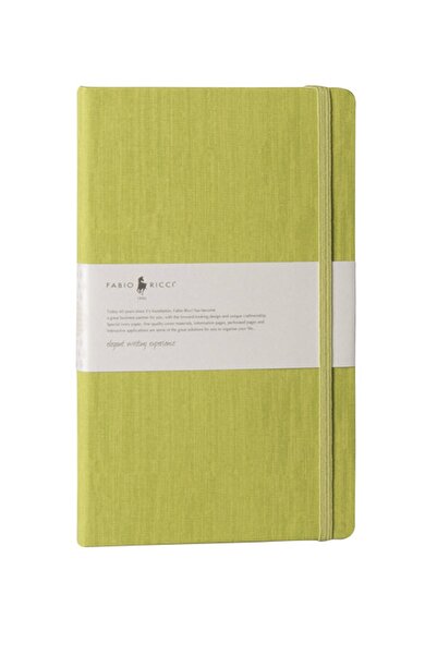 Fabio Ricci Lepidus 13x21cm Kareli Yeşil Defter