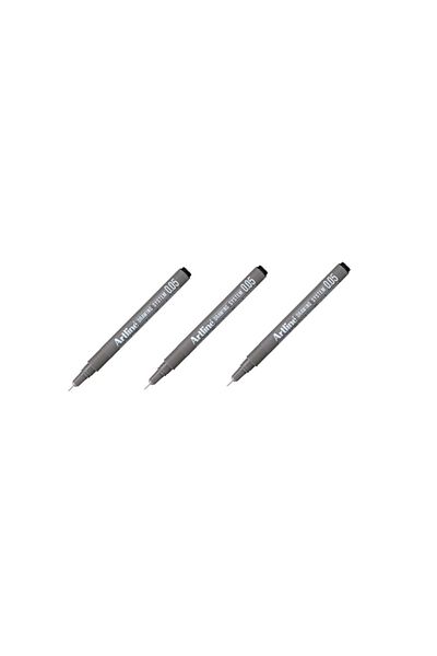 artline Drawing System Technical Drawing Pen 0.05 Mm 3 Pieces