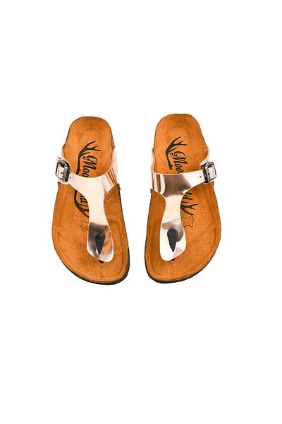 Moosefield Kids Genuine Leather Rose Children's Slippers