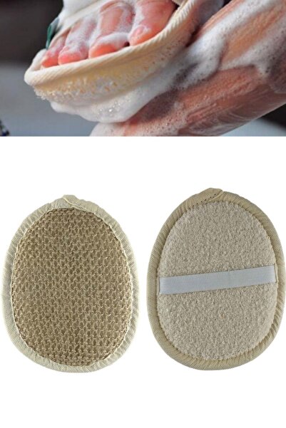 QNİAY وسادة غسول الوجه والجسم البيضاوية لتقشير الوجه والجسم وتنقية ألياف الاس...