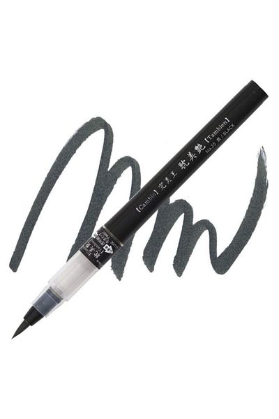 Zig Kuretake Cambio Tambien Brush Pen No:20 Black
