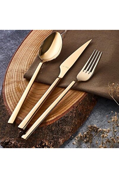 Aryıldız Vogue 84 Parça Bronz Pvd Kutulu Çatal Kaşık Bıçak Takımı