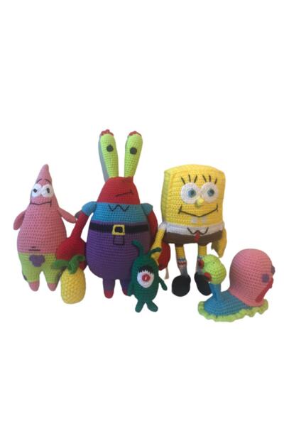 OYUNCAKPARK Sünger Bob Karakterler Takımı Amigurumi