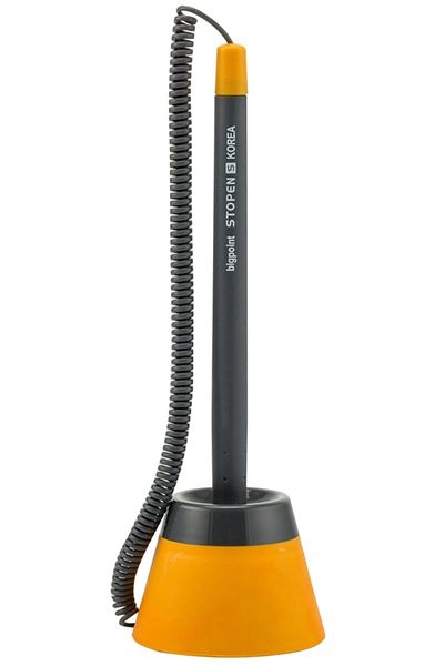 Bigpoint Yellow Spiral Ballpoint Pen