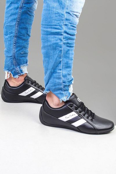 Pierre Cardin Men's Black Casual Sports Shoes (pc-30490)