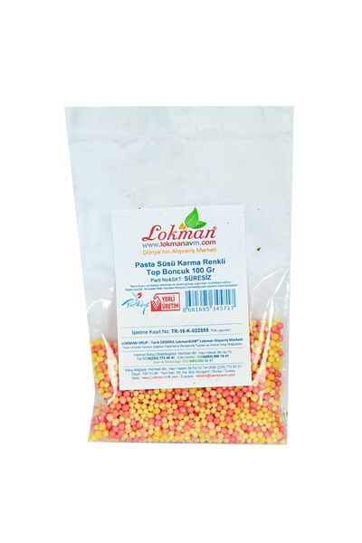 LokmanAVM 100g Colorful Cake Decoration Ball Bead Package