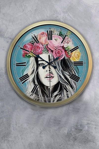 Kasva Concept 40 cm Antique Metal Decorative Wall Clock