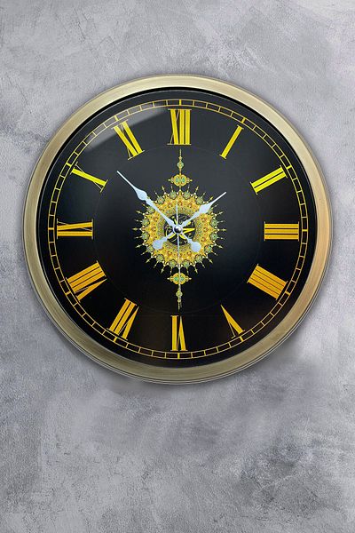 Kasva Concept Ceas de perete cadou cu versuri din metal antic de 40 cm