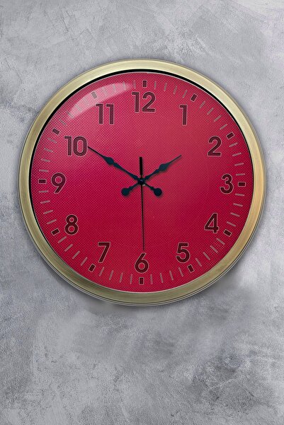 Dream Gift هدية ساعة حائط معدنية عتيقة باللون الوردي مقاس 40 سم