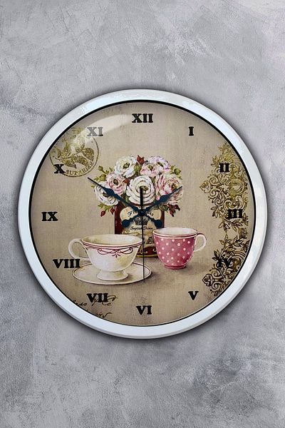 Kasva Concept 40 cm White Metal Kitchen Wall Clock