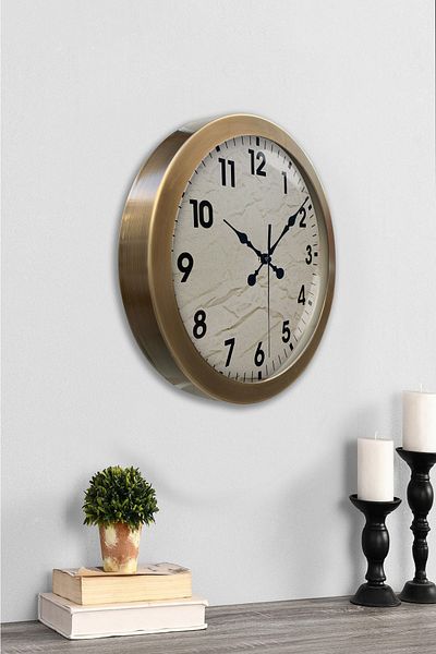 Kasva Concept 36 cm Antique Metal Classic Wall Clock