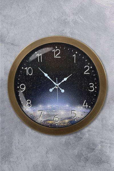 Kasva Concept Gift 36 cm Antique Metal Strawberry Kitchen Wall Clock