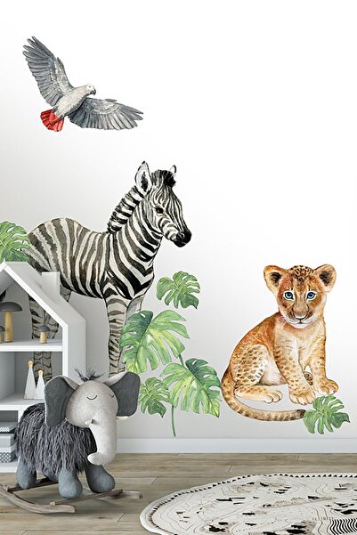 TUGİBU ملصقات حائط بطابع أورانج سفاري