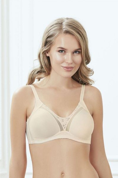 Anıl Women's Skin Lace Underwire Padded Padded Push Up Bra