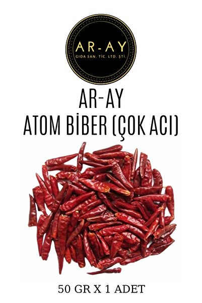 AR-AY Kahve & Baharat Atom Biber Kurutulmuş Çok acı - 50 Gr.