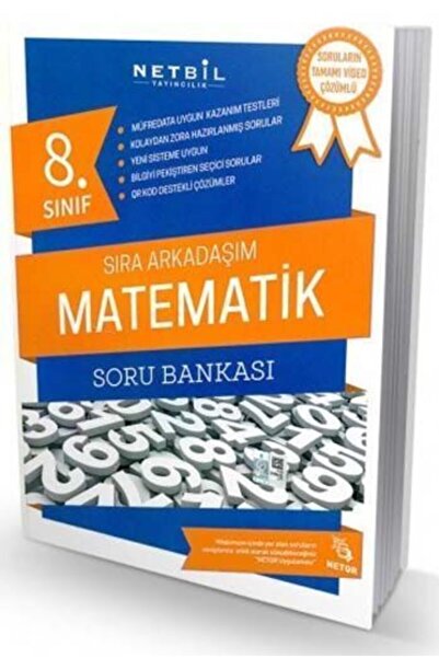 Netbil Yayınları Biltest Eğitim Ve Yayıncılık 8. Sınıf Matematik Sıra Arkadaşım Soru Bankası
