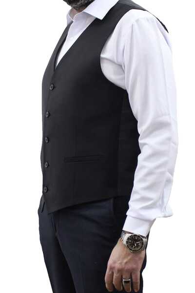 MENTOR REGALO V-NECK BLACK VEST 50200