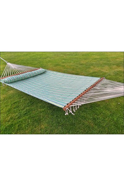 Bilen Hamak Su Yeşili Çift Kişilik Elyaflı Hamak -150 cm Genişlik