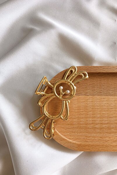 Trend Hediye Sepeti Cataramă metalică placată cu aur Rabbit Luxury, cataramă mare anti-alunecare, cataramă cu buton 1 bucată