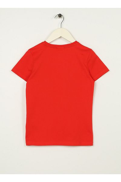 U.S. Polo Assn. Tricou cu imprimeu roșu pentru băiat Andkıds