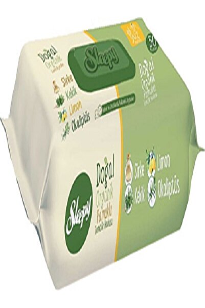 Sleepy مناديل مبللة من القطن العضوي الطبيعي 50 ورقة × 6 عبوات