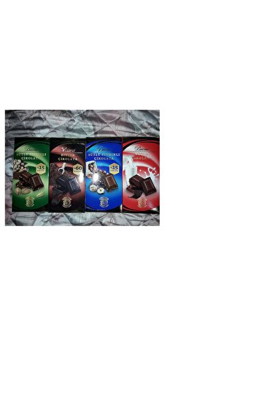 Buono Bitter %60- Bol Sütlü- Sütlü Fındıklı- Sütlü Fıatıklı 4'lü Set 80 Gr*4