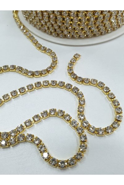 CRYSTALSHOP Stoned Strip - Ss16 (3mm) Yellow Case - (8 METERS)