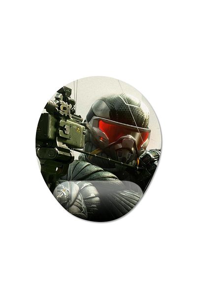 Pixxa موديل لوحة ماوس Crysis مع مسند للمعصم - 3 بيضاوي