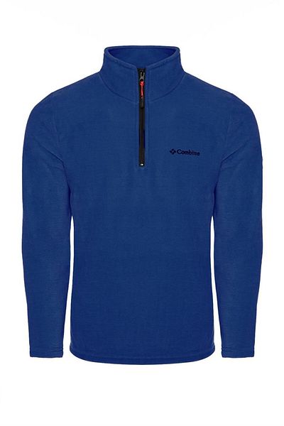 MAXIMILLIAN Ανδρικό Fleece Indigo Χρώμα μισό φερμουάρ γιακά Bato Fleece εξωτερικού χώρου