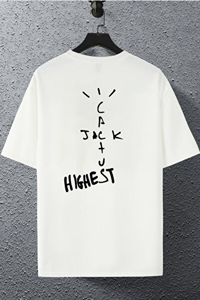 macklin Unisex Femei bărbați Cactus Jack High Printed Tricou oversize