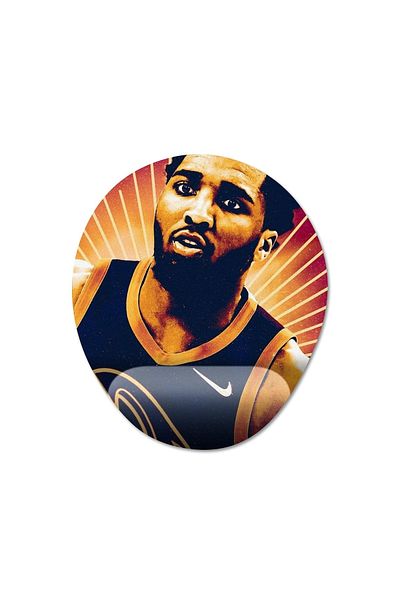 Pixxa Donovan Mitchell - موديل لوحة ماوس كليفلاند كافالييرز مع مسند للمعصم - 2 بيضاوي