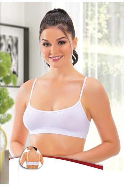 by İGP حمالة صدر بوستير بحزام حبل للنساء باللون الأبيض