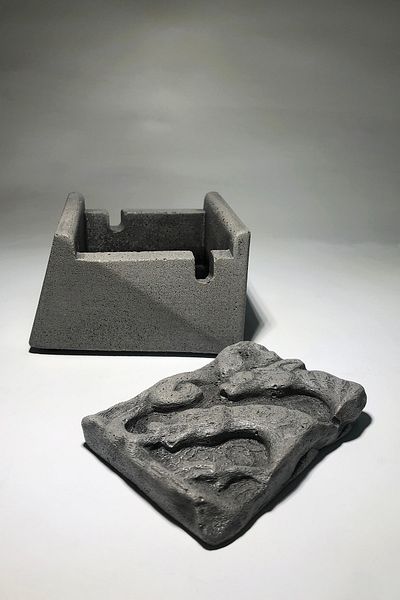 RocArt Home Τραπέζι σκόνης από σκυρόδεμα Dragon