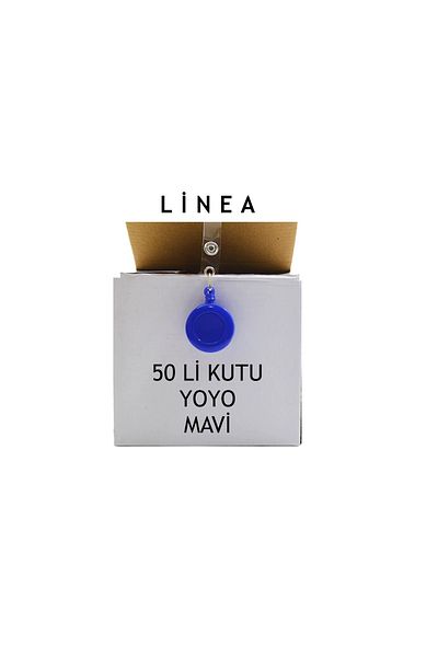 Linea Yoyo Πινακίδα Γιακά Στρογγυλή Μπλε 50 Τεμάχια