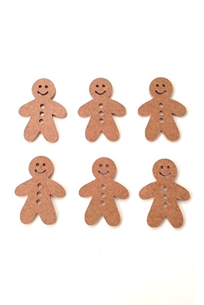 DEKOLOBİ 6 Lı Mini Ayıcık / Çocuk Odası Boyanabilir Ham Mdf Obje