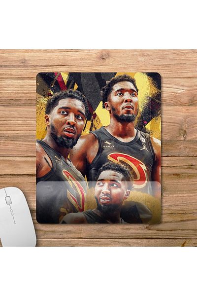 Pixxa Donovan Mitchell - لوحة ماوس كليفلاند كافالييرز مع مسند للمعصم موديل - 1