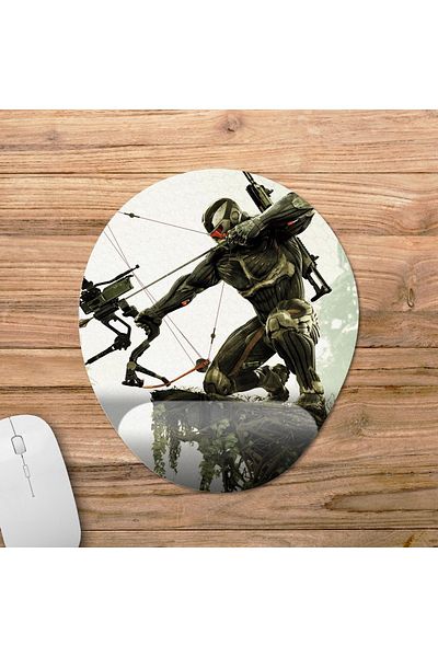 Pixxa موديل لوحة ماوس Crysis مع مسند للمعصم - 4 بيضاوي