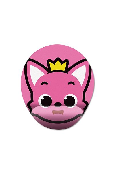Pixxa Pinkfong - Youtube Wrist Support Mousepad Model - 4 Oval