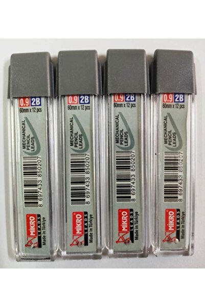 Mikro 0,9 Kalem Ucu- 0,9 Kalem Ucu 4 Adet -kutu Içi 12 Adetli- 60mm 2b.